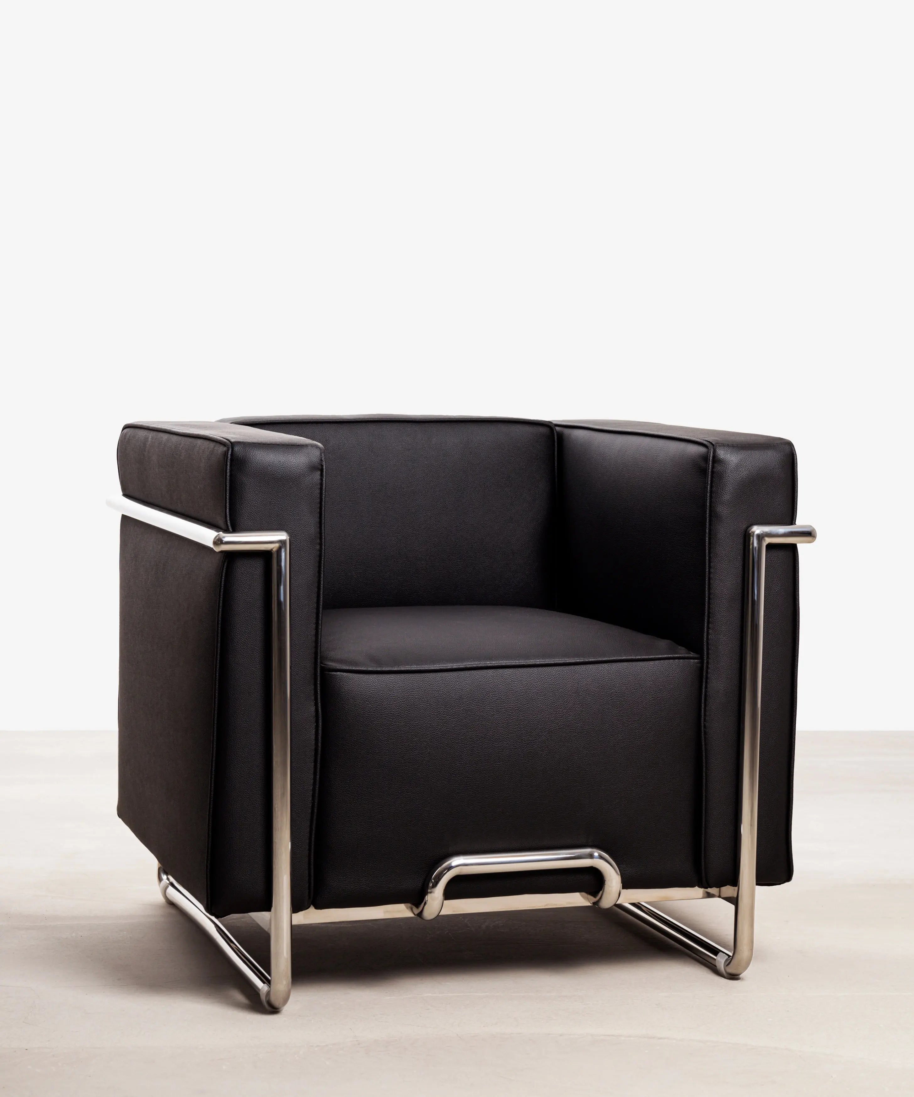 Leather Poltrone Moderne Pelle Cuoio Poltrone Acciaio E Pelle