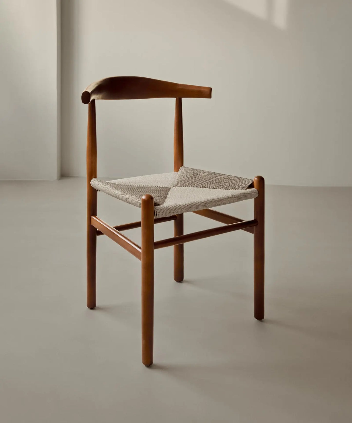 48427835031889 Silla de Comedor en Madera y Cuerda Trenzada Hela Sillas de madera Northdeco