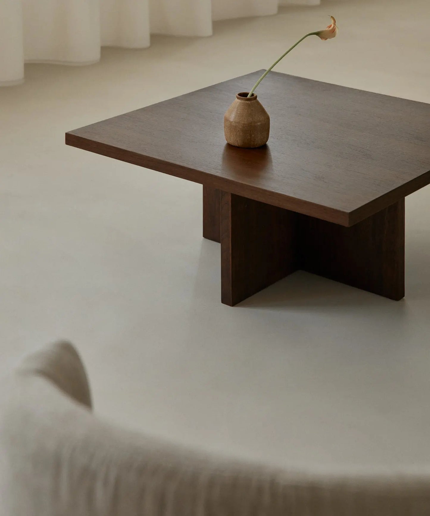 54935121199490 Mesa de Centro Cuadrada en Madera Nara (80x80 cm) Mesas de Madera Northdeco