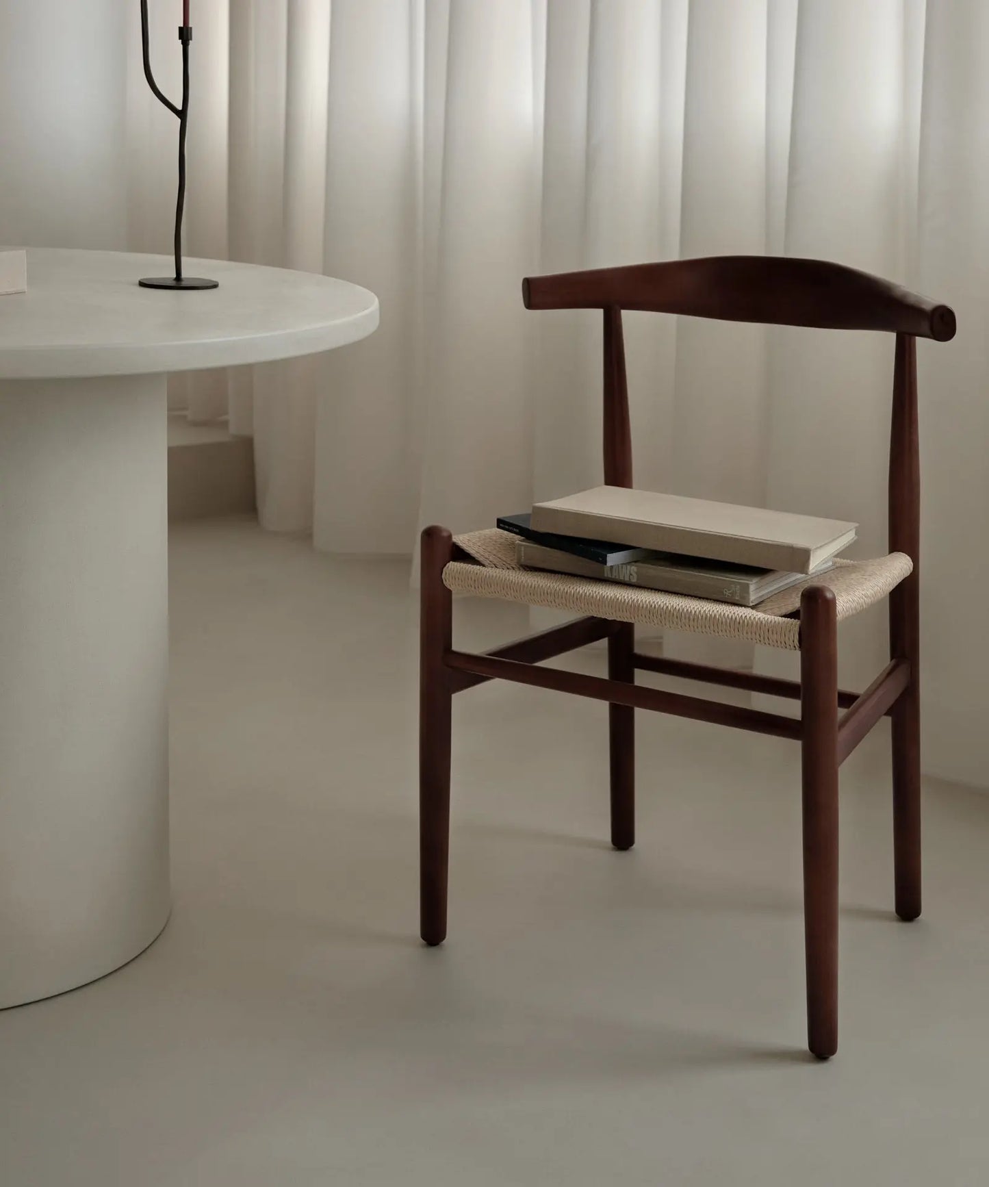 48427835031889 Silla de Comedor en Madera y Cuerda Trenzada Hela Sillas de madera Northdeco