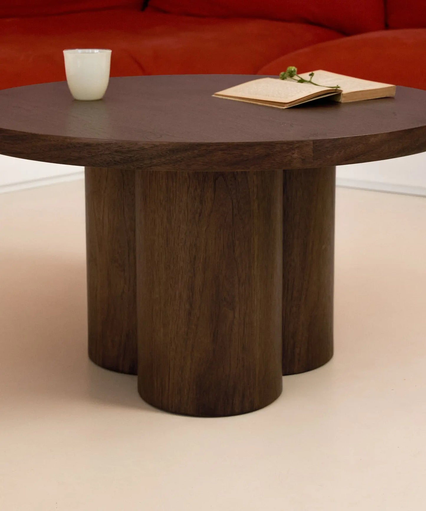 49046401352017 Mesa de Centro Redonda en Madera Odette (80 cm) Mesas de Madera Northdeco