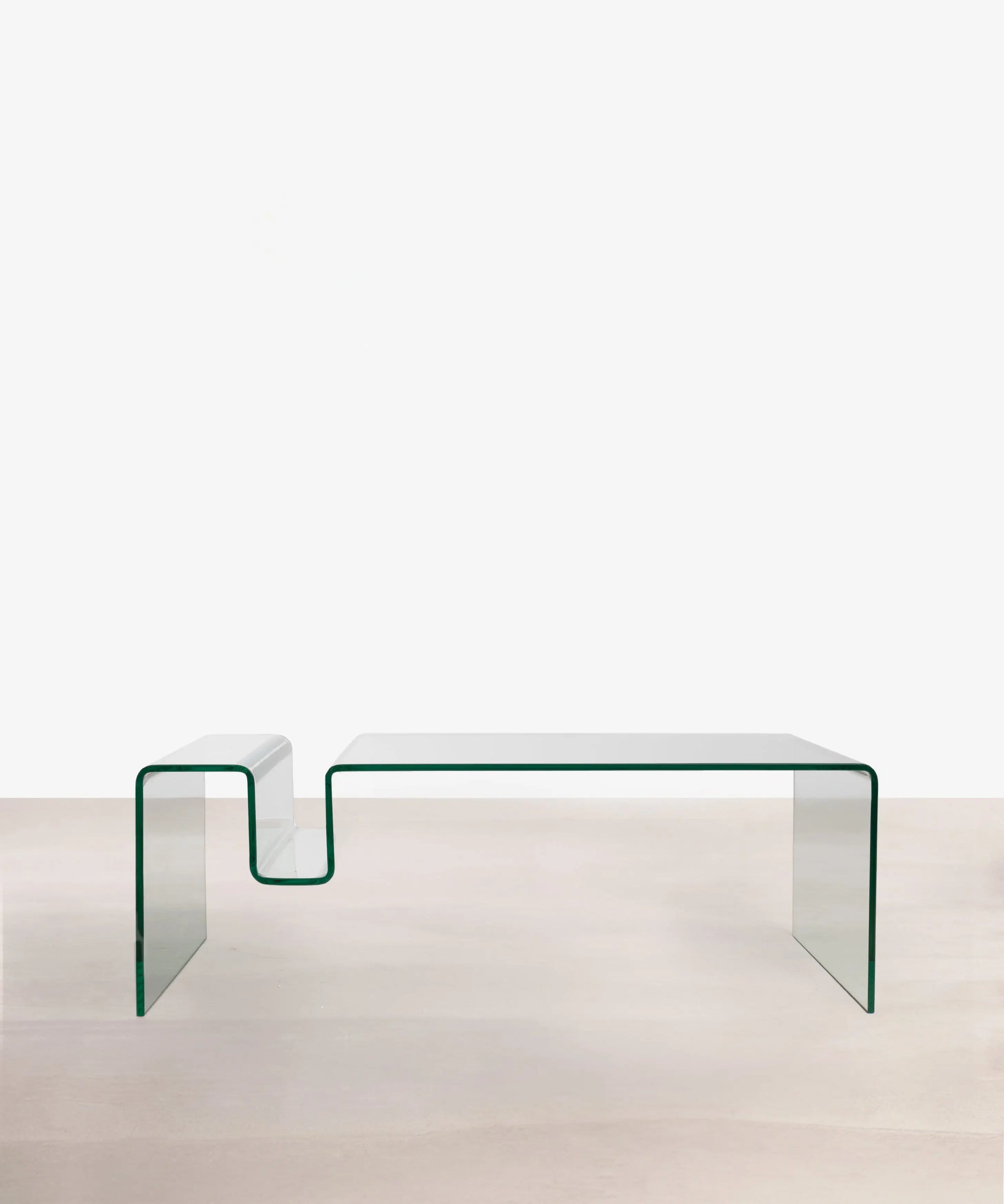 Mesa de centro Arch de cristal templado 120 x 60 x 40 cm - Pilma