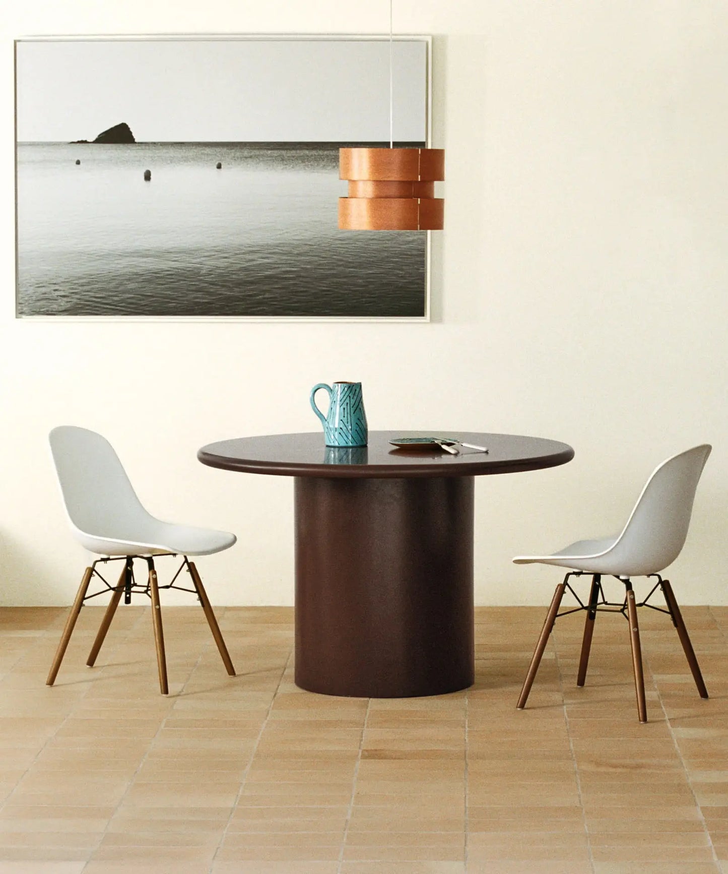 56684885442946 Mesa de Comedor de Madera Dilara (Ø120 cm) Mesas de Madera Northdeco