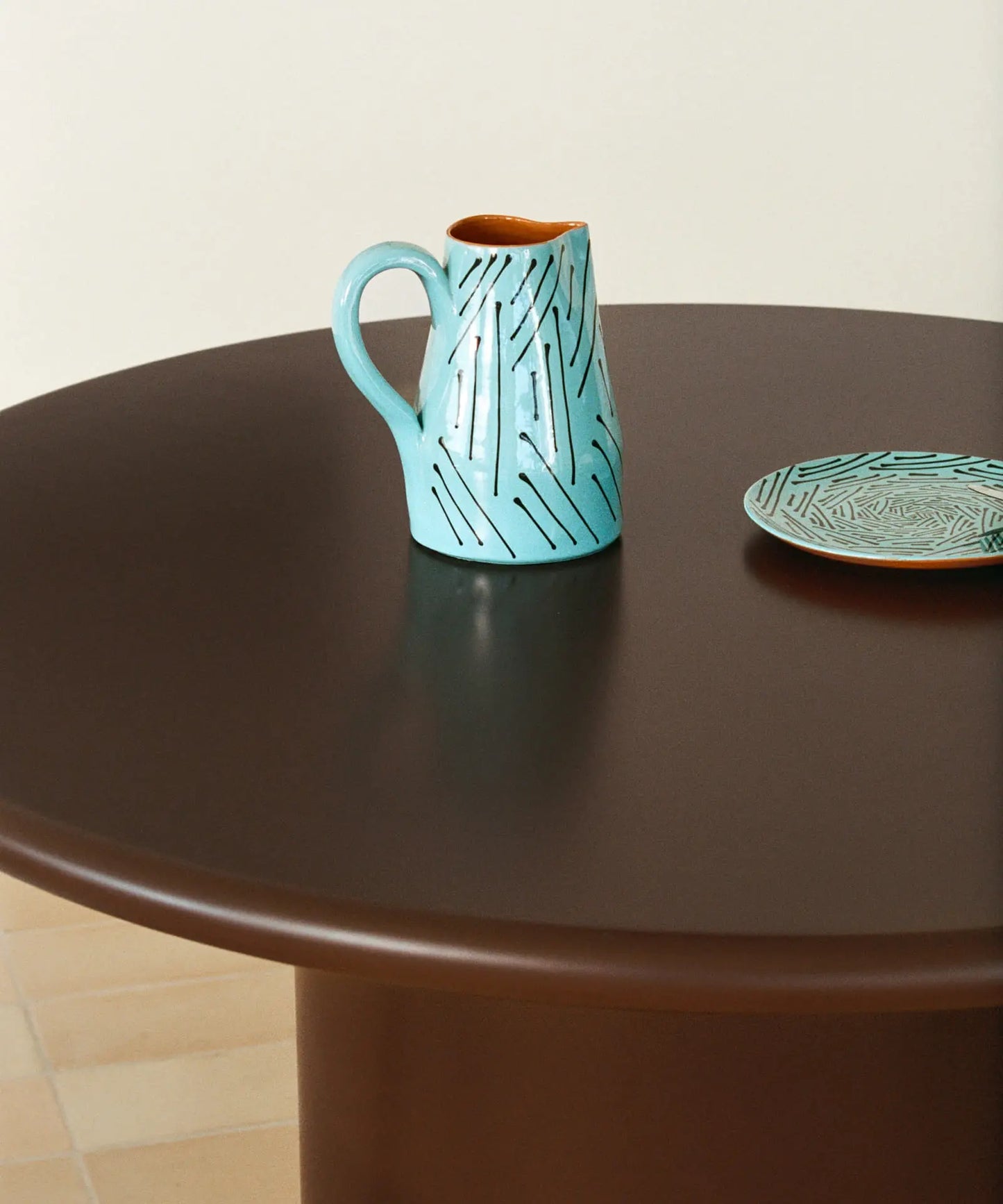 56684885442946 Mesa de Comedor de Madera Dilara (Ø120 cm) Mesas de Madera Northdeco