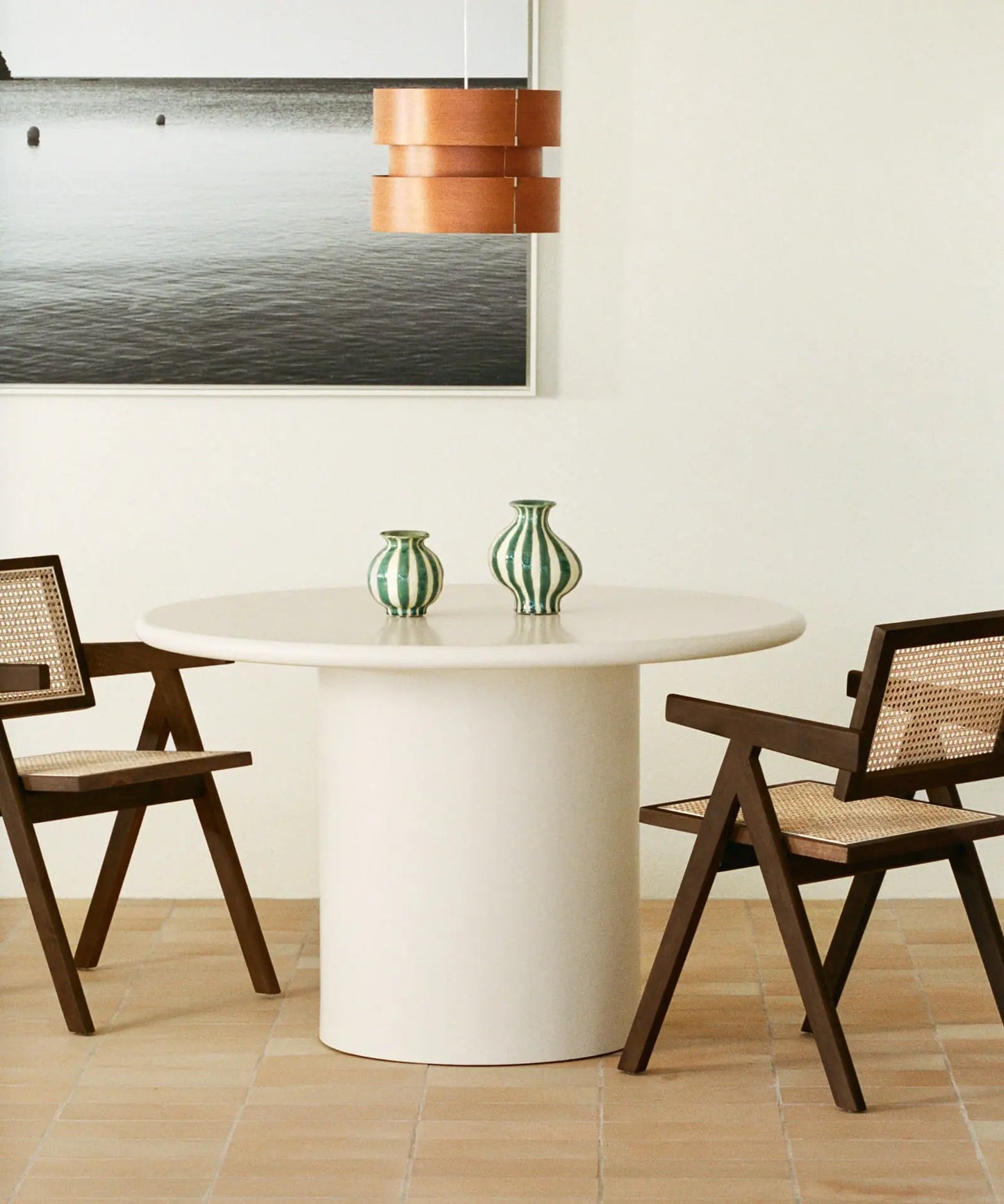 56684887769474 Mesa de Comedor de Madera Dilara (Ø120 cm) Mesas de Madera Northdeco
