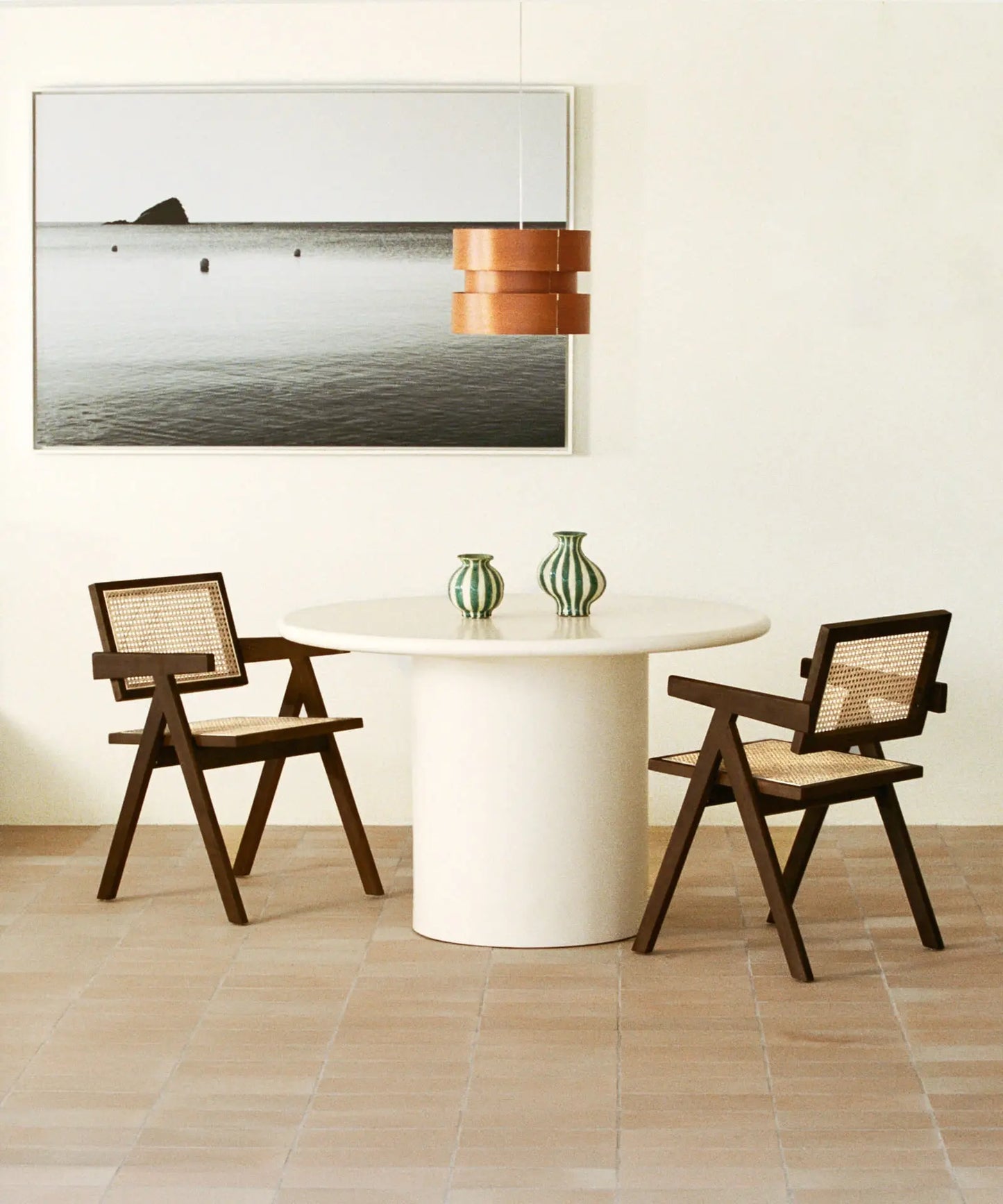 46640546054481 Silla de Comedor en Madera y Ratán con Reposabrazos Chiara Arms Sillas de Madera Northdeco