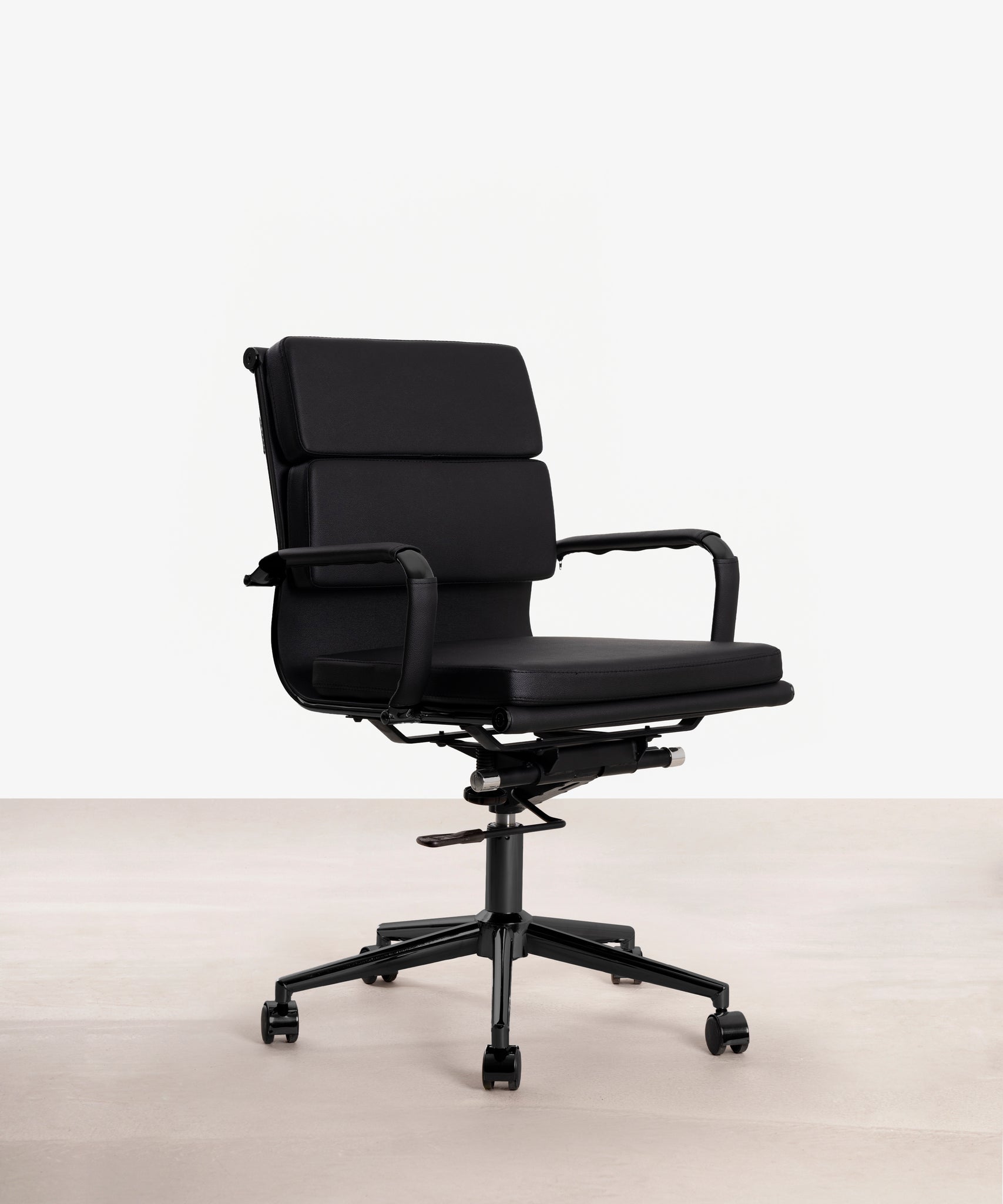 48501523972433 Silla de Oficina Chicago PU - LB - Black Edition Sillas de Oficina Northdeco Negro