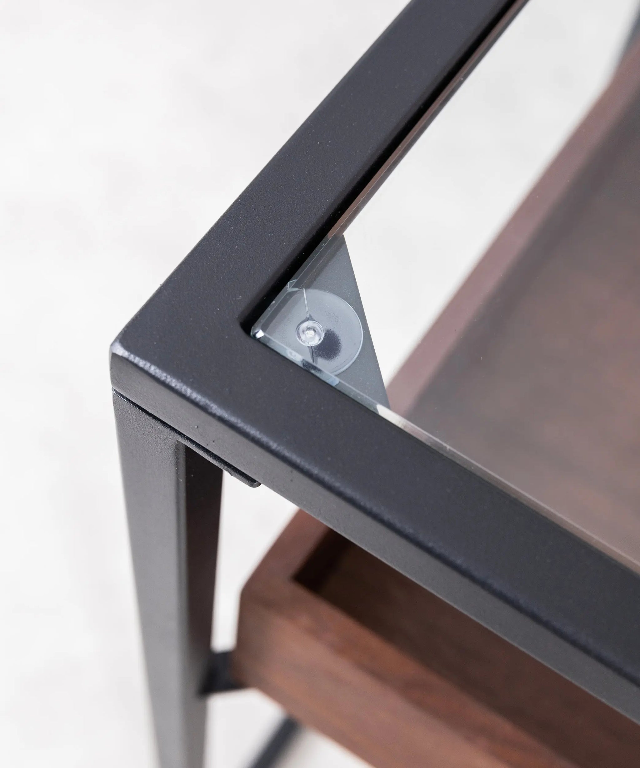 Mesa De Consola Jörn - 120 X 35 X 79 Cm, Color Negro - Con Estante Abierto, De Metal Y Madera - Fácil Montaje