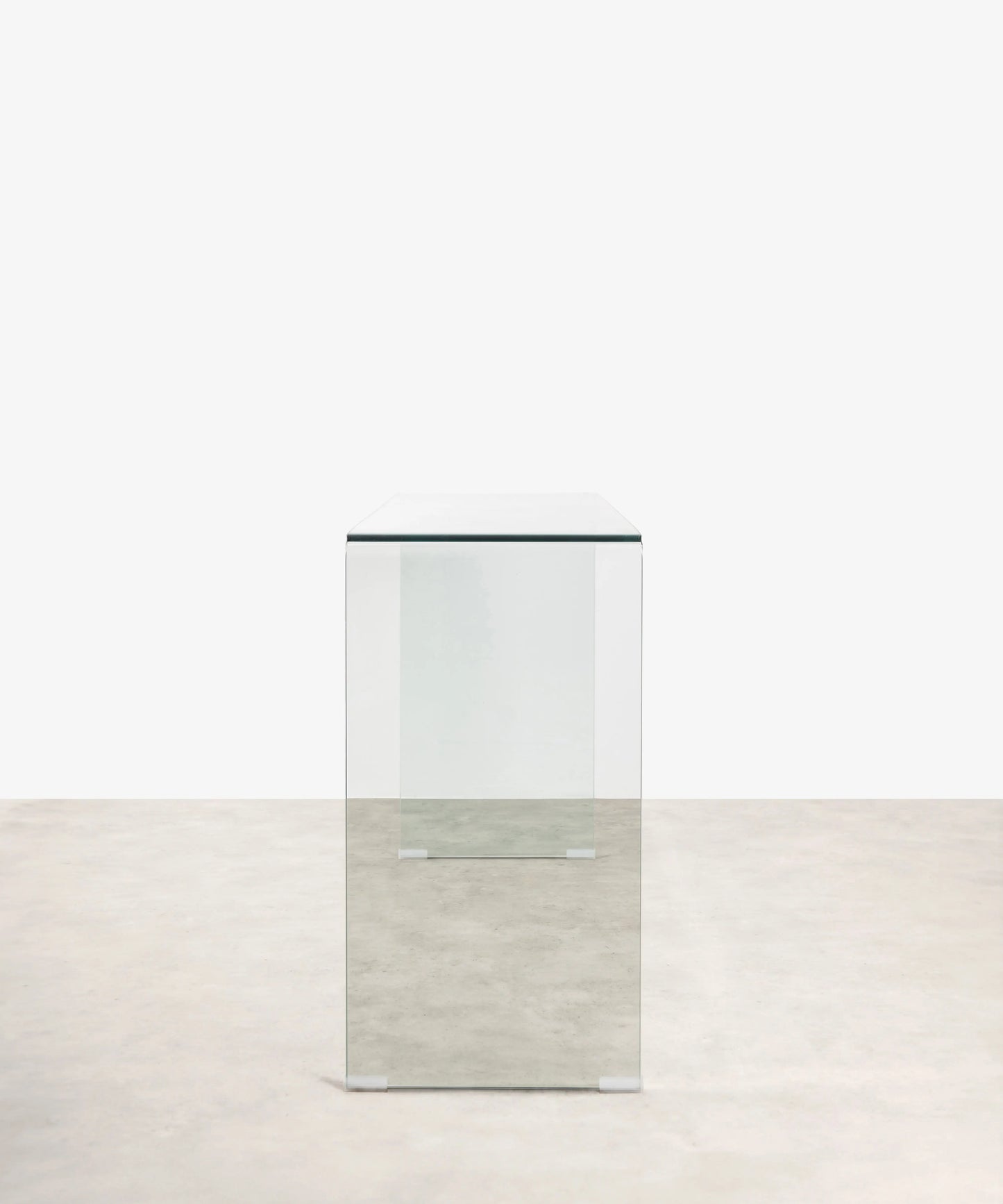 Mesa Consola de Cristal Cheval 125 cm Mesa Centro Northdeco