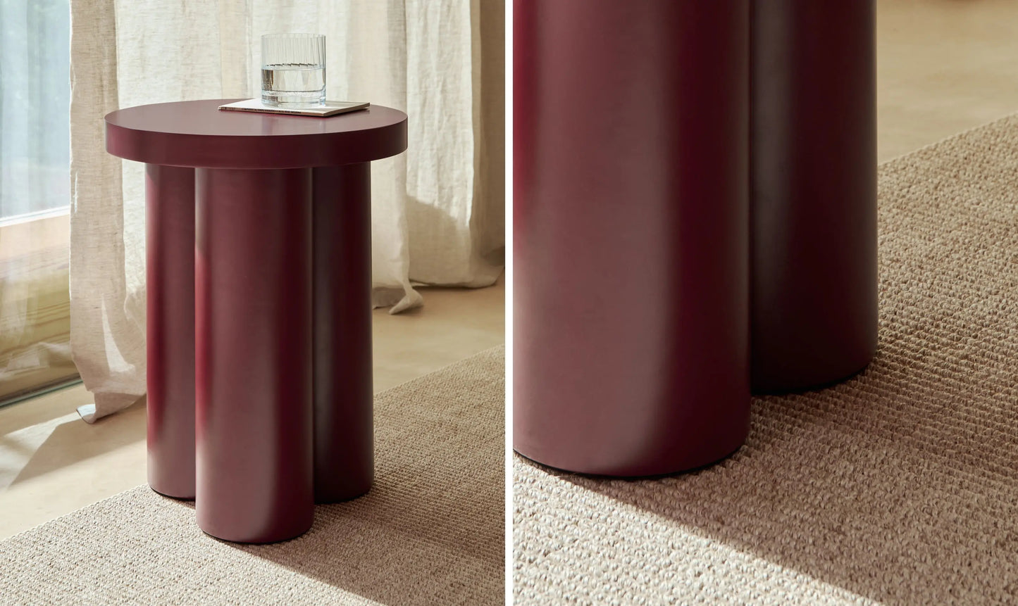 55503078359426 Mesita auxiliar de madera Arvin (50x50 cm) Mesas de Madera Northdeco