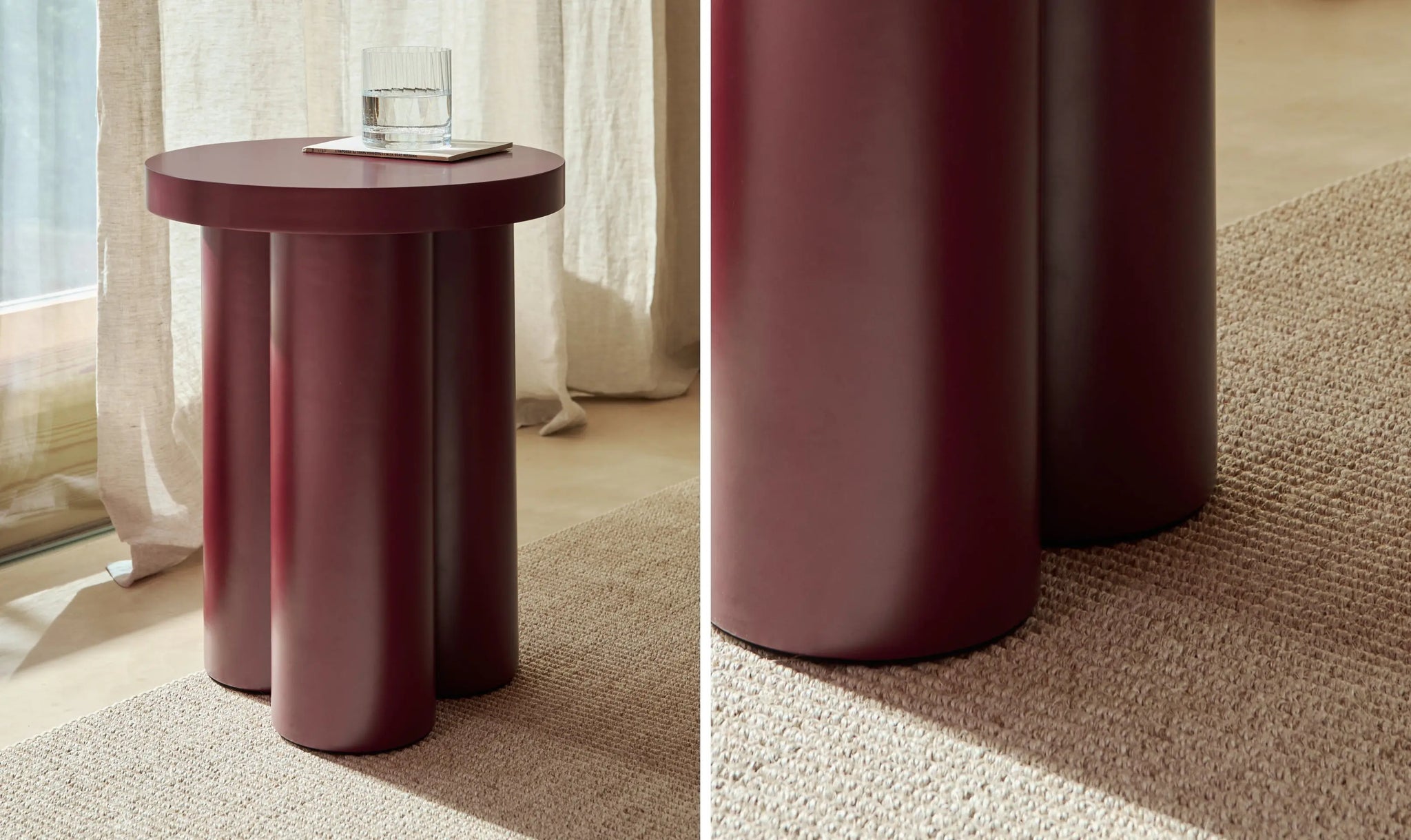 55503078359426 Mesita auxiliar de madera Arvin (50x50 cm) Mesas de Madera Northdeco