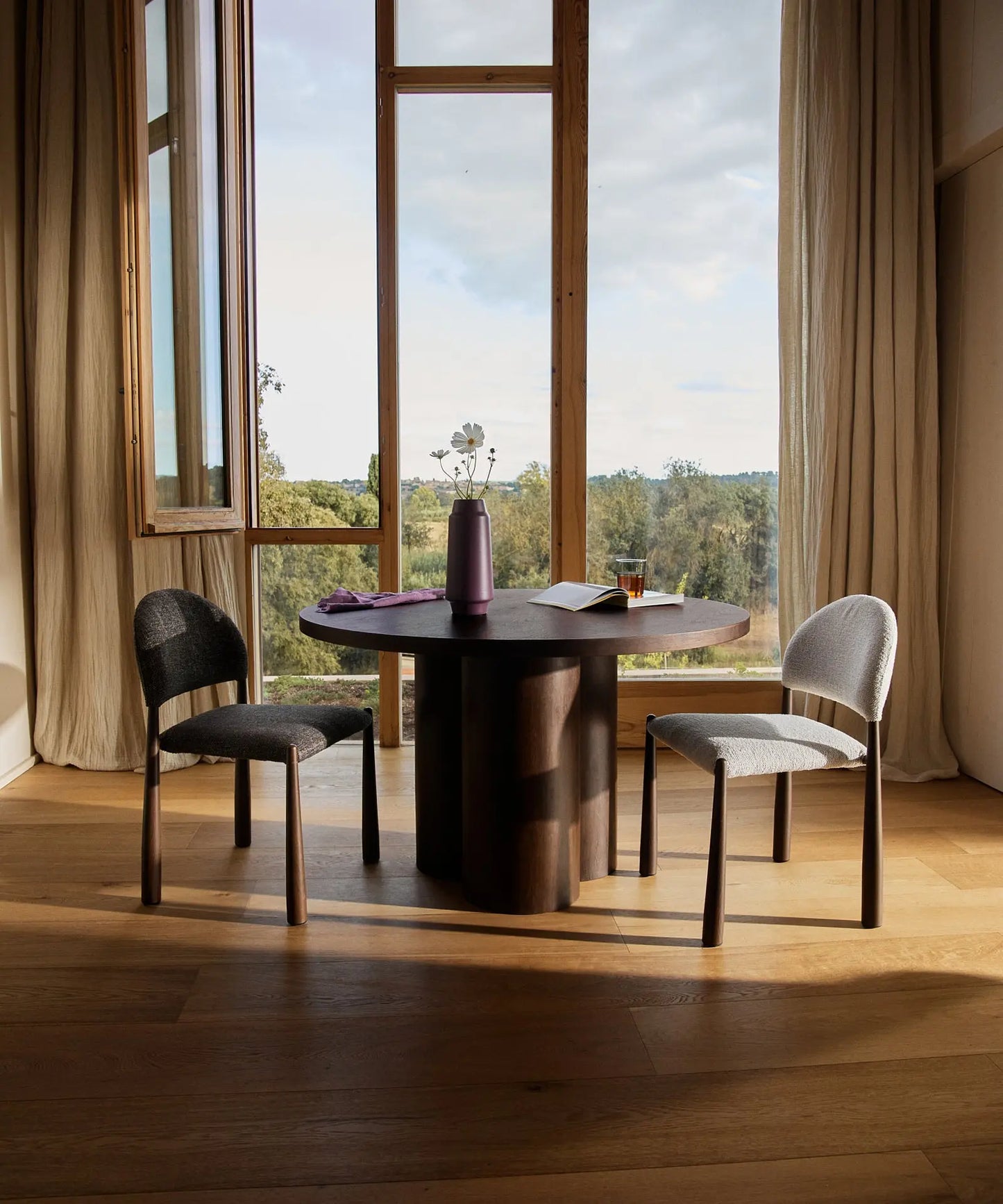 48780832604497 Mesa de Comedor Redonda en Madera Irene (120 cm) Mesas de Madera Northdeco