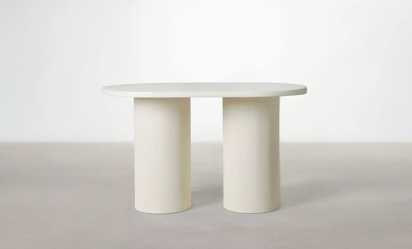 56087358013826 Mesa de Comedor Ovalada en Microcemento Juno Mesa de comedor Northdeco