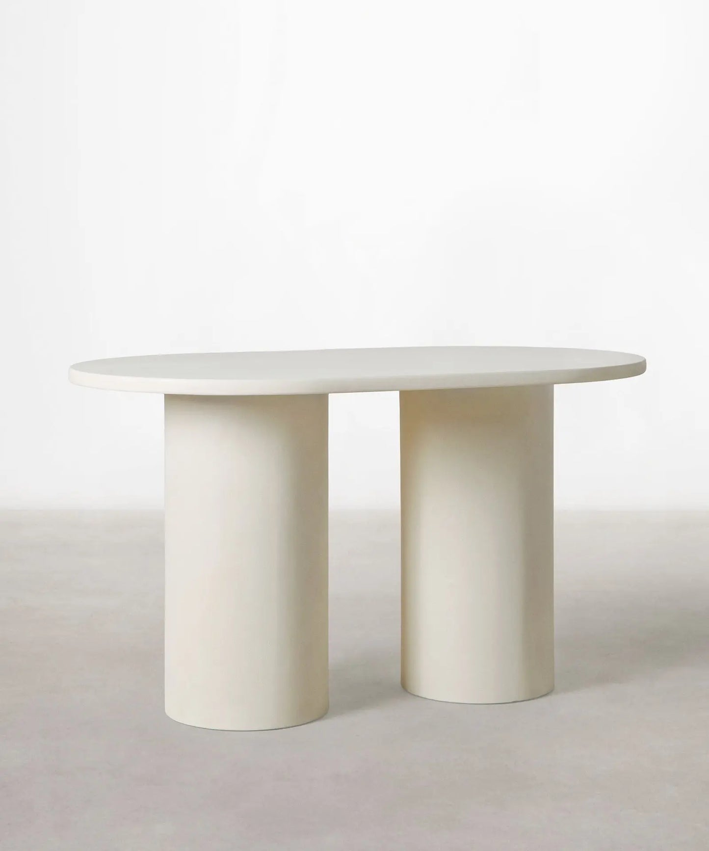 56087358013826 Mesa de Comedor Ovalada en Microcemento Juno Mesa de comedor Northdeco