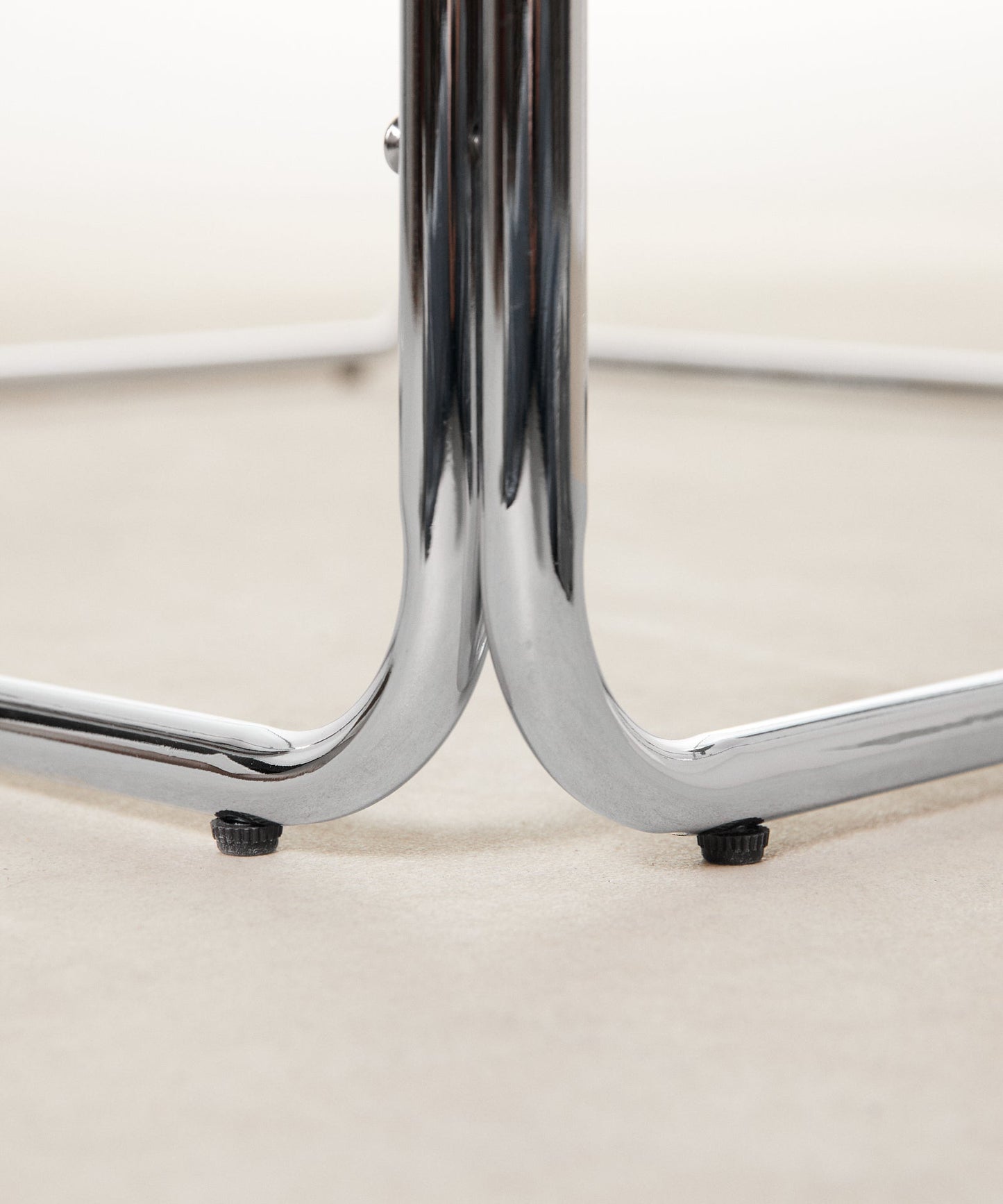 55253603549570 Mesa de Centro Cuadrada de Metal y Cristal Templado Cos (80x80cm) Mesas de Centro Northdeco