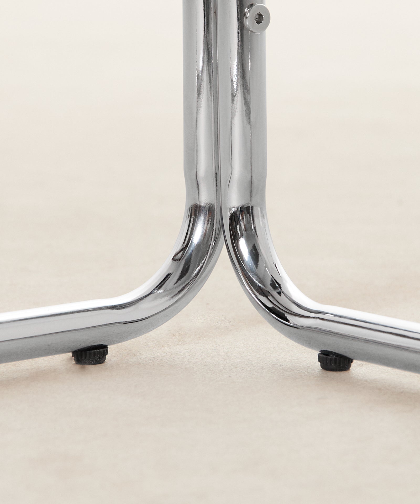 55253603549570 Mesa de Centro Cuadrada de Metal y Cristal Templado Cos (80x80cm) Mesas de Centro Northdeco