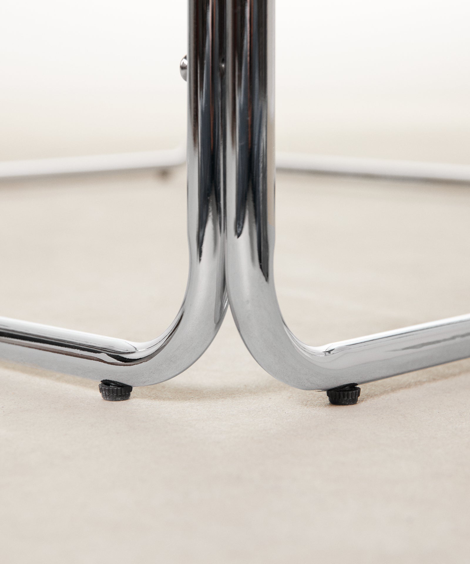 55253603549570 Mesa de Centro Cuadrada de Metal y Cristal Templado Cos (80x80cm) Mesas de Centro Northdeco