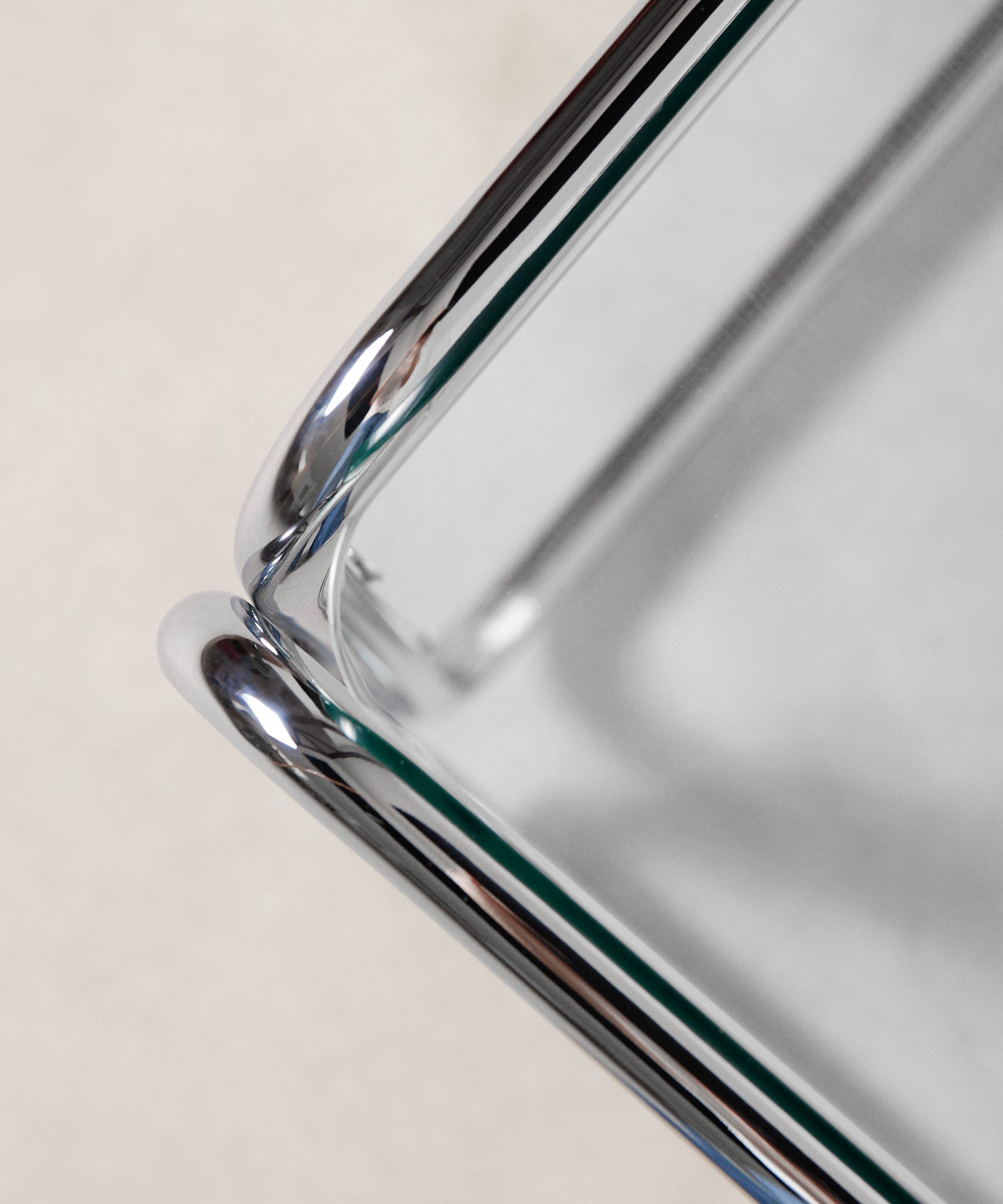 55253603549570 Mesa de Centro Cuadrada de Metal y Cristal Templado Cos (80x80cm) Mesas de Centro Northdeco