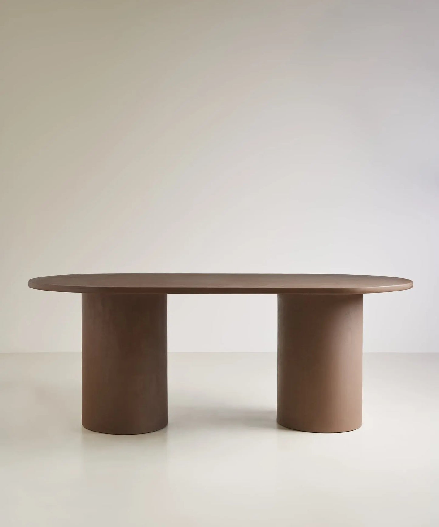 56710200197506 Mesa de Comedor Ovalada en Microcemento Juno Mesa de comedor Northdeco