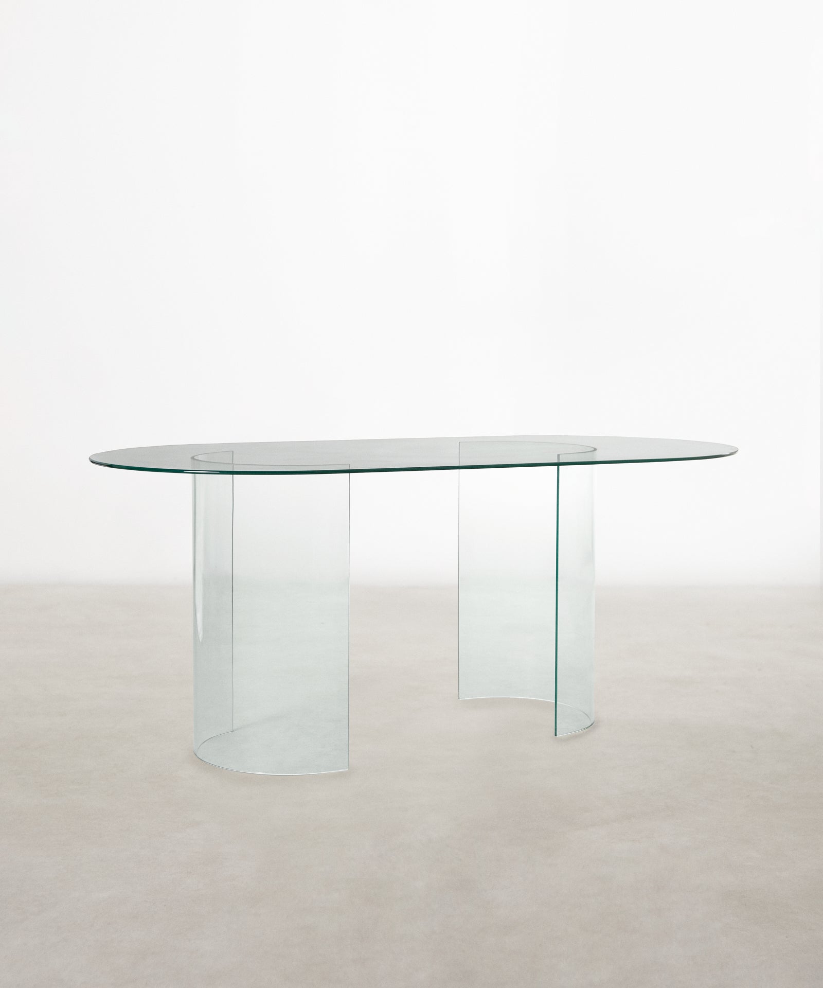 55421712302466 Mesa de Comedor Cristal Templado Ensa (180x76cm) Mesas de Cristal Northdeco