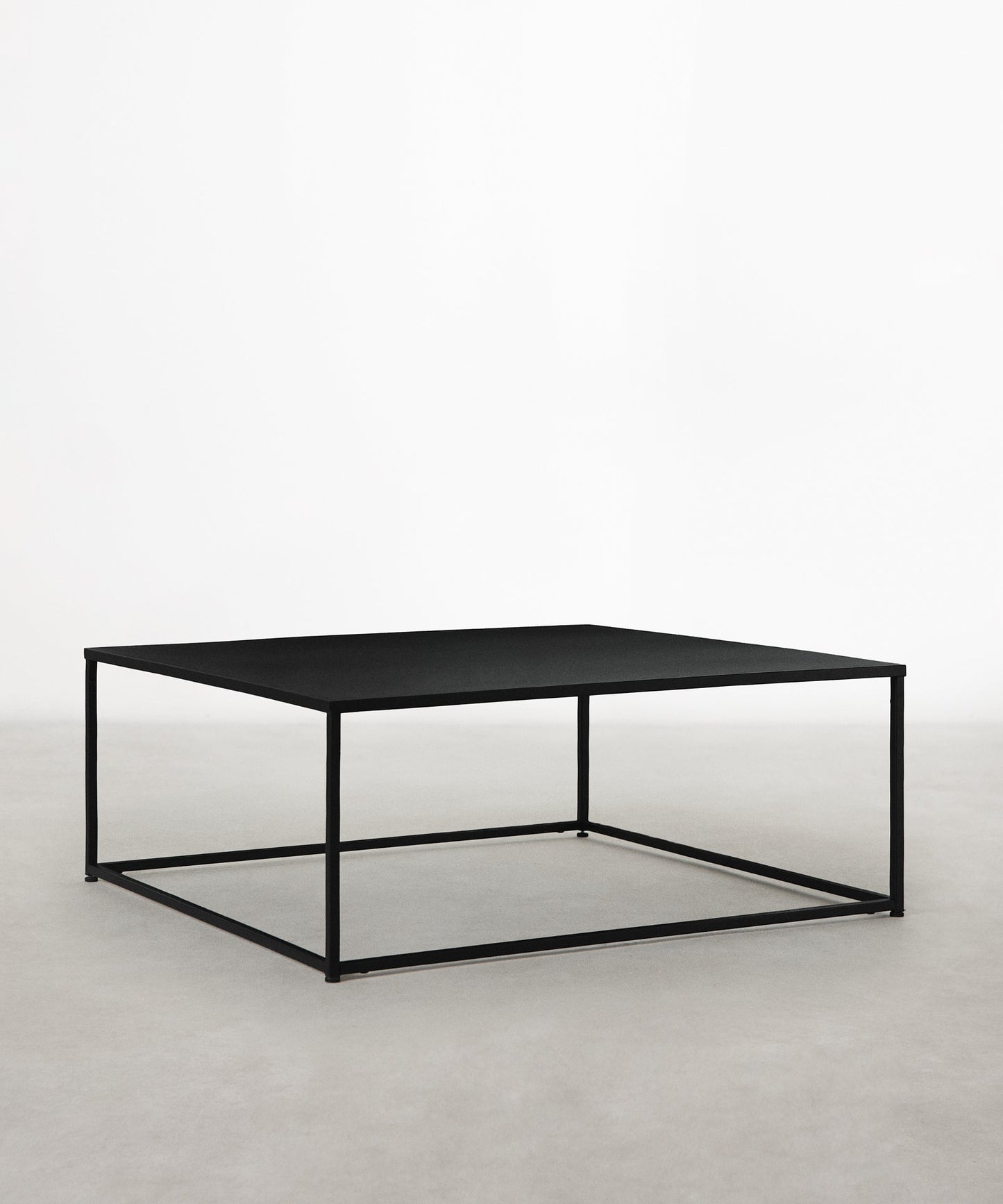 55823212118402 Mesa de Centro Cuadrada en Acero Eiron (90x90cm) Mesas Northdeco Negro