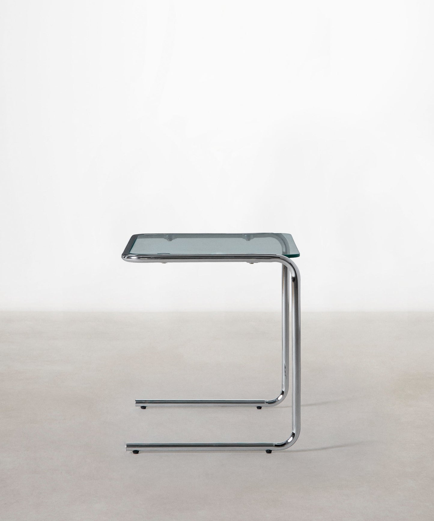 56320831259010 Mesa Auxiliar de Metal y Cristal Templado Bonet Mesas Auxiliares Northdeco