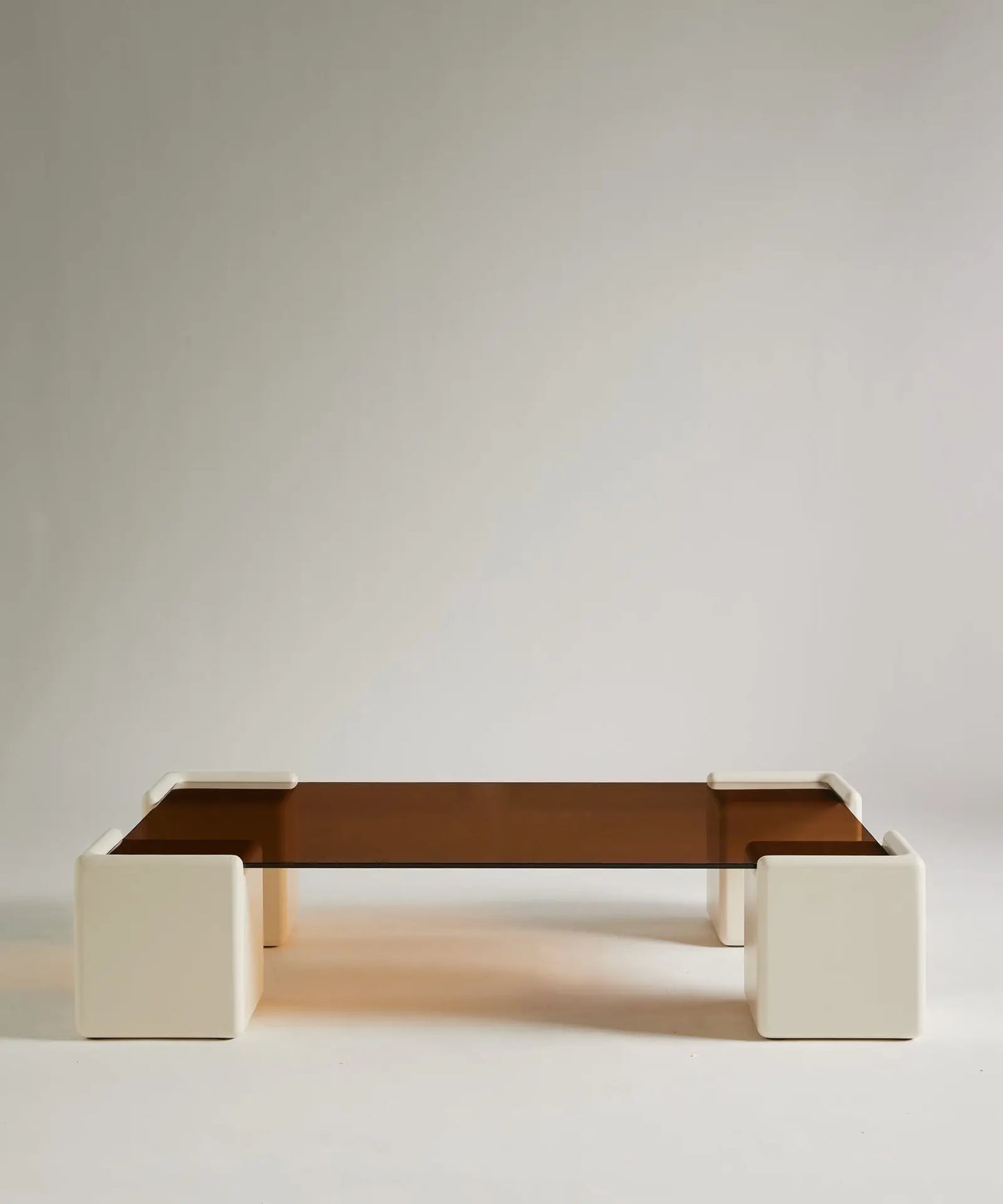 56686843527554 Mesa de Centro Rectangular de Cristal y Madera Denna (120x80cm) Mesas de Cristal Northdeco