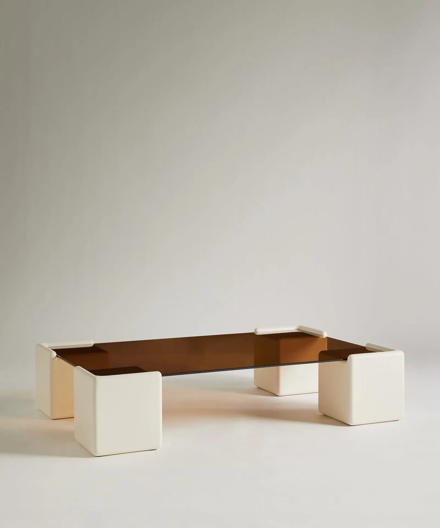 56686843527554 Mesa de Centro Rectangular de Cristal y Madera Denna (120x80cm) Mesas de Cristal Northdeco