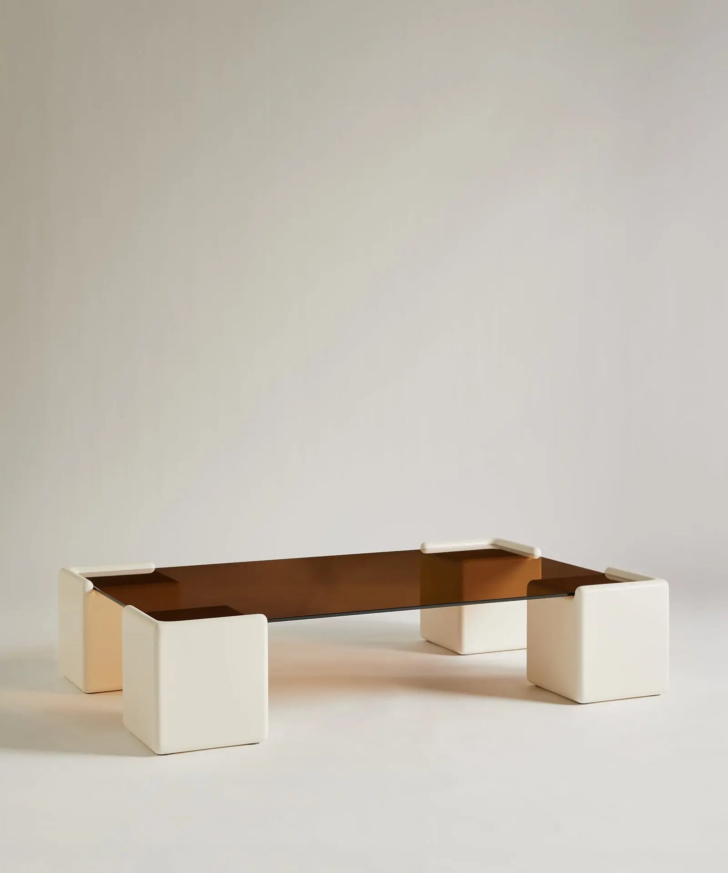 56686843527554 Mesa de Centro Rectangular de Cristal y Madera Denna (120x80cm) Mesas de Cristal Northdeco