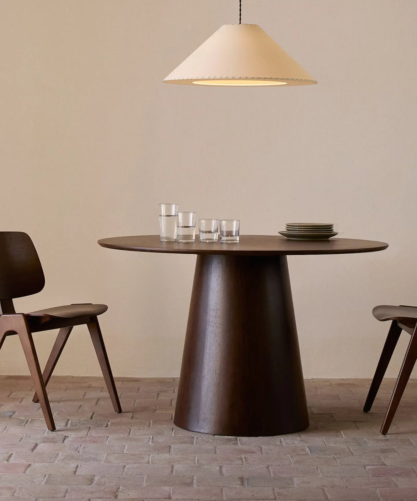 49046488285521 Mesa de Comedor Redonda en Madera Nelly (120 cm) Mesas de Madera Northdeco