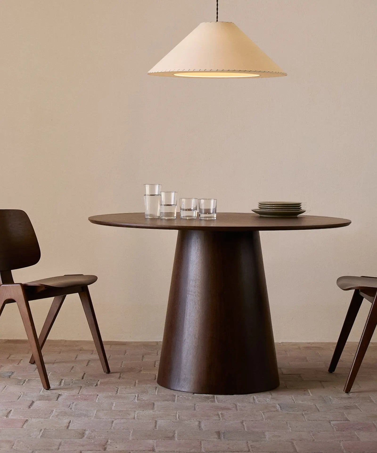 49046488285521 Mesa de Comedor Redonda en Madera Nelly (120 cm) Mesas de Madera Northdeco