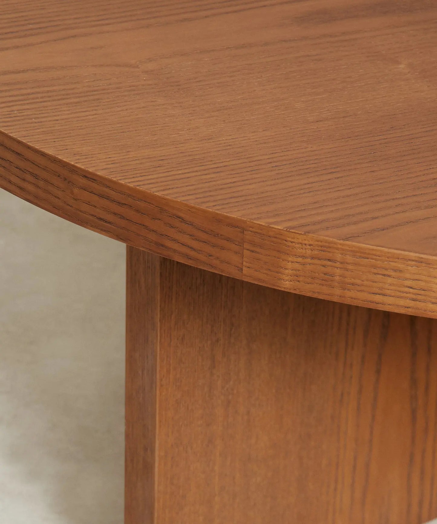 55498534617474 Mesa de Centro Redonda en Madera Takaya (80 cm) Mesas de Madera Northdeco