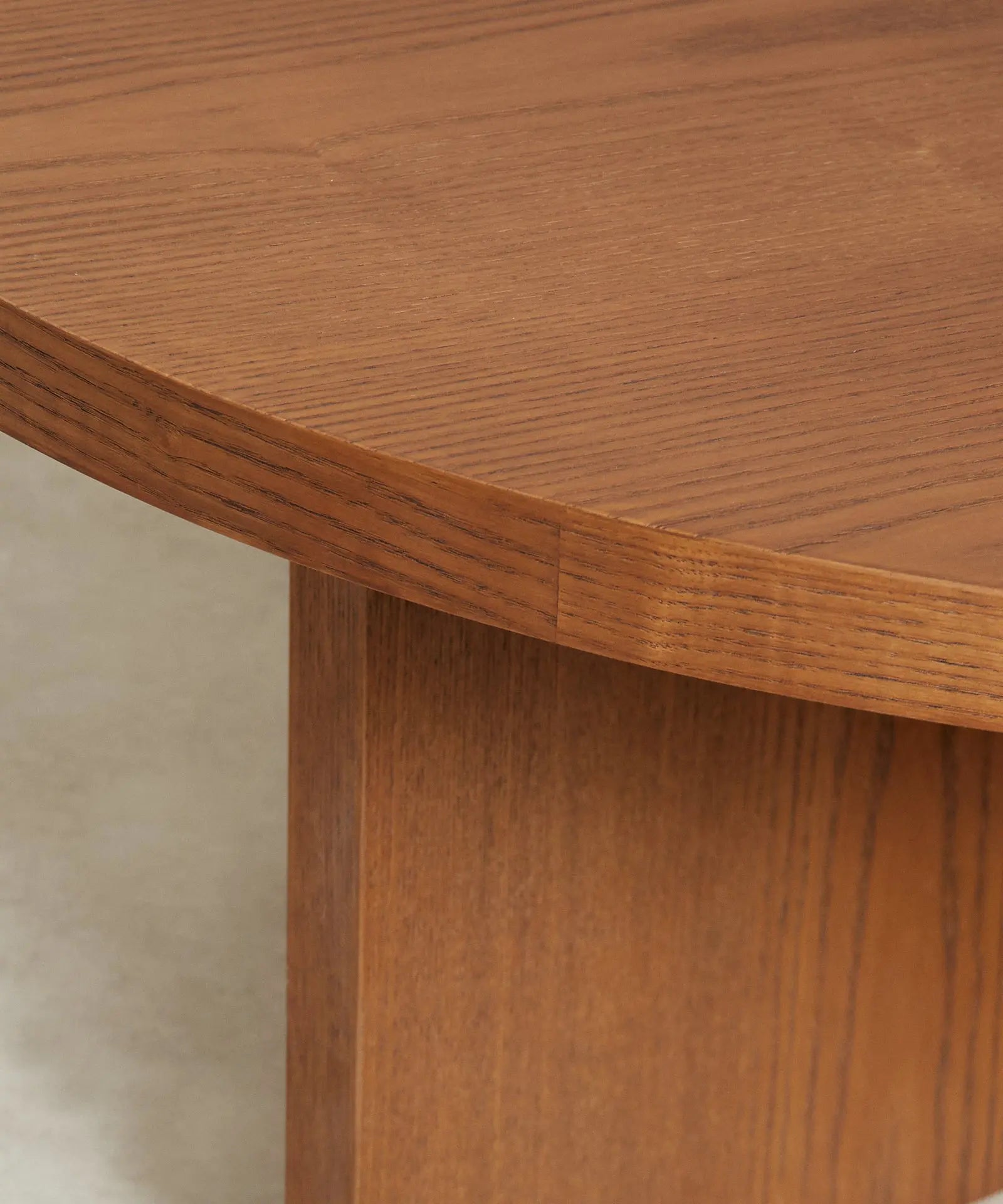 55498534617474 Mesa de Centro Redonda en Madera Takaya (80 cm) Mesas de Madera Northdeco