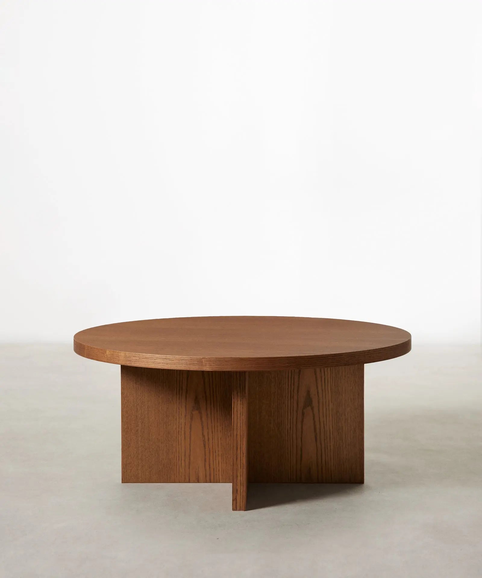 55498534617474 Mesa de Centro Redonda en Madera Takaya (80 cm) Mesas de Madera Northdeco