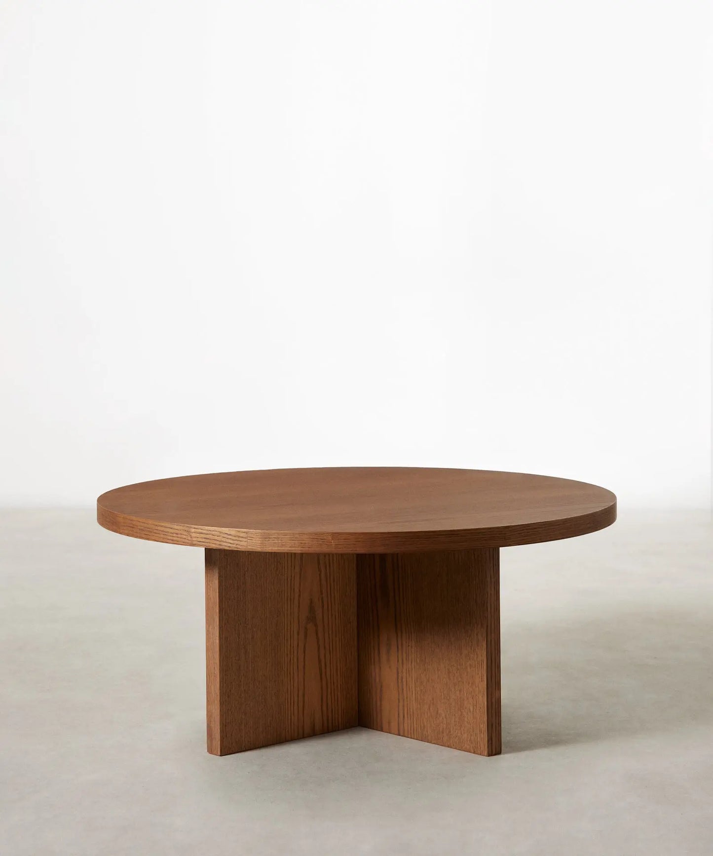 55498534617474 Mesa de Centro Redonda en Madera Takaya (80 cm) Mesas de Madera Northdeco