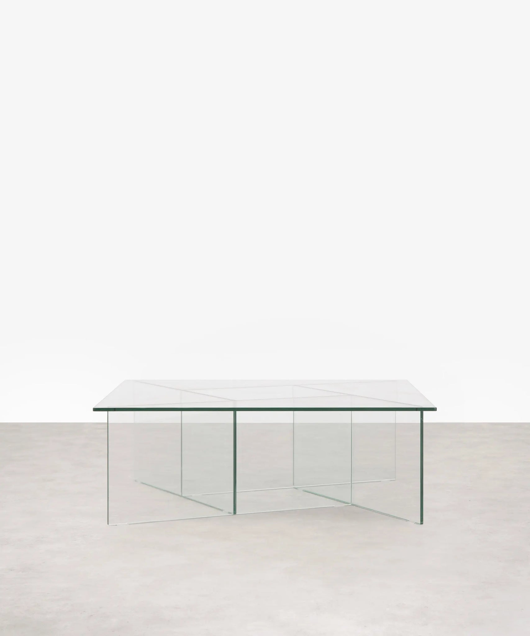 49058387820881 Mesa de Cristal Cuadrada Alessandra (90x90 cm) Mesas de Cristal Northdeco