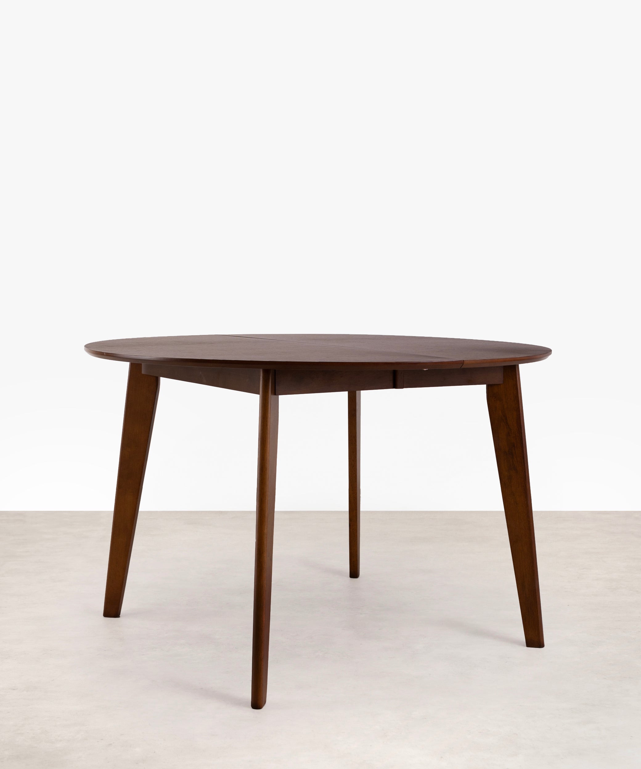 ChooChoo Tavolo Da Pranzo Rotondo 110 Cm In Legno – Stile Fattoria, 4 Posti, Struttura In Acciaio