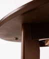 Mesa de Comedor Redonda Extensible Gala Walnut (120-150 cm) Mesa de Madera Northdeco