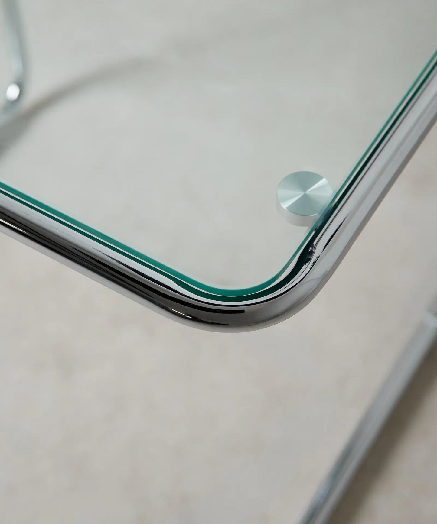 56320831259010 Mesa Auxiliar de Metal y Cristal Templado Bonet Mesas Auxiliares Northdeco