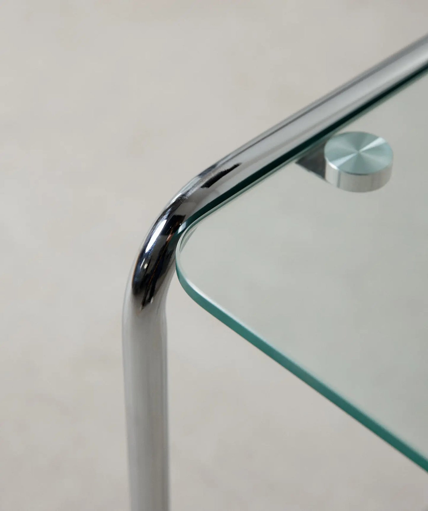 56320831259010 Mesa Auxiliar de Metal y Cristal Templado Bonet Mesas Auxiliares Northdeco