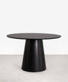 49046511223121 Mesa de Comedor Redonda Nelly (120 cm) Mesas de Madera Northdeco Negro