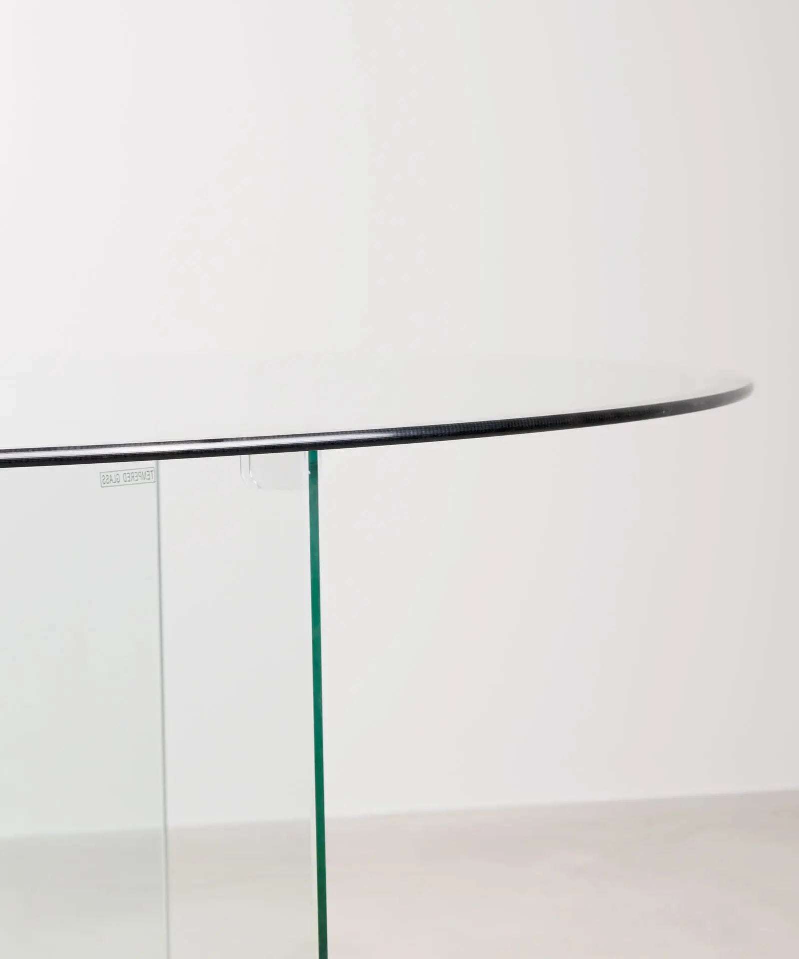 Tavolo da Pranzo Rotondo in Vetro Temperato Ona 137 cm