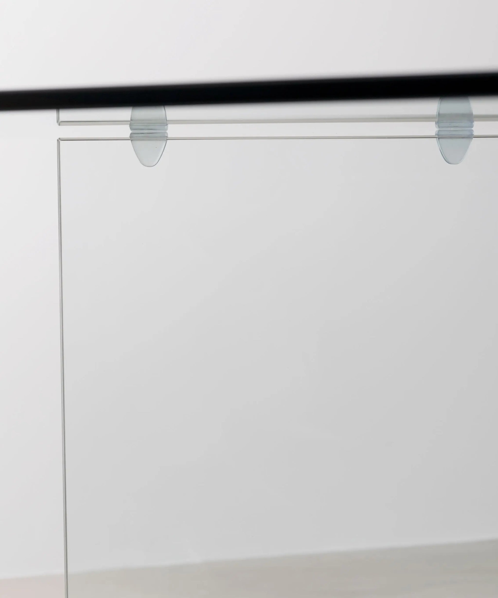 Mesa de comedor cristal y cromo Luxury Diamond 180 x 90 cm.