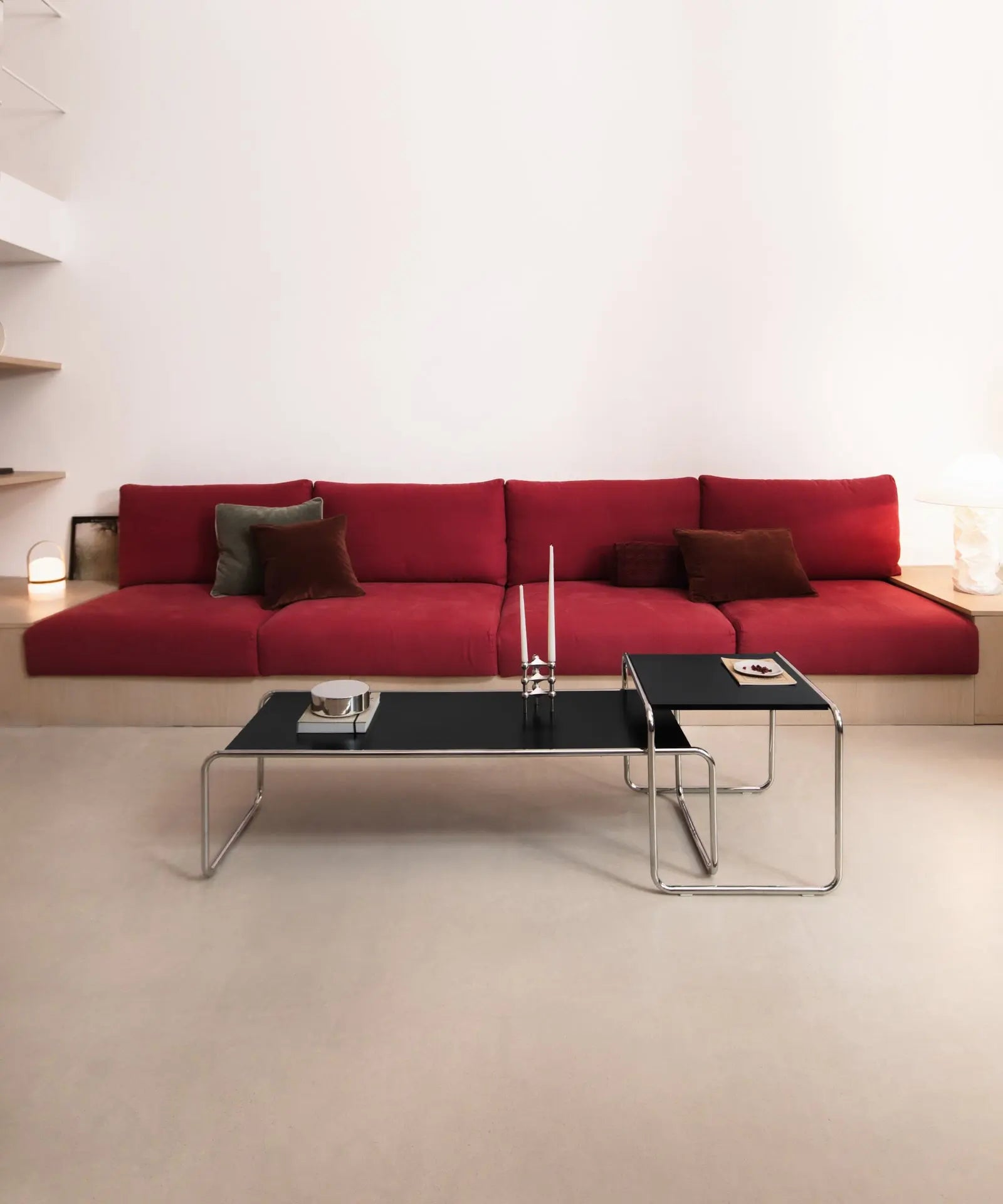 41723115569331 Mesas de Centro en Acero y Madera Santorini Mesas de Centro Northdeco