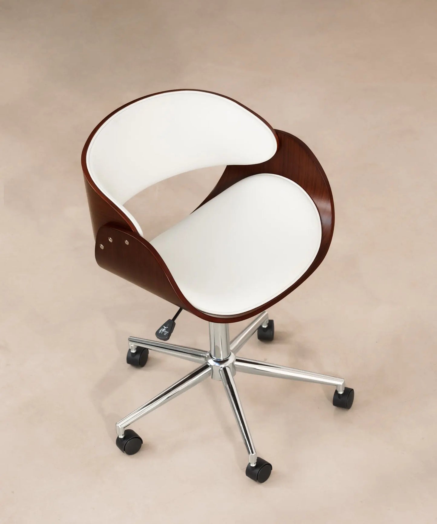 42012989915315 Silla de Escritorio de Polipiel y Madera Debbie Sillas de Oficina Northdeco