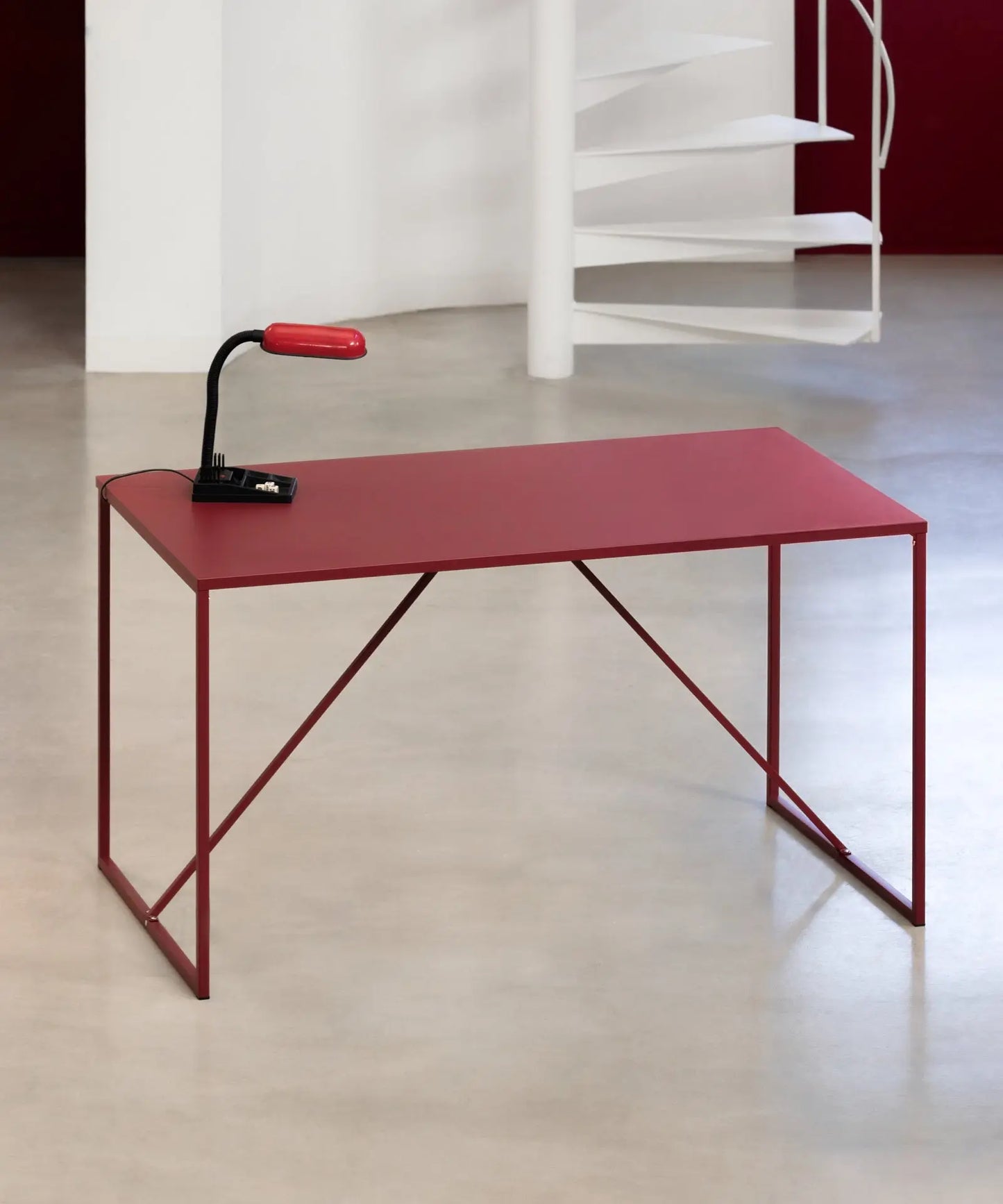 55822972912002 Mesa de Escritorio en Acero Laminado Varek Mesas Northdeco