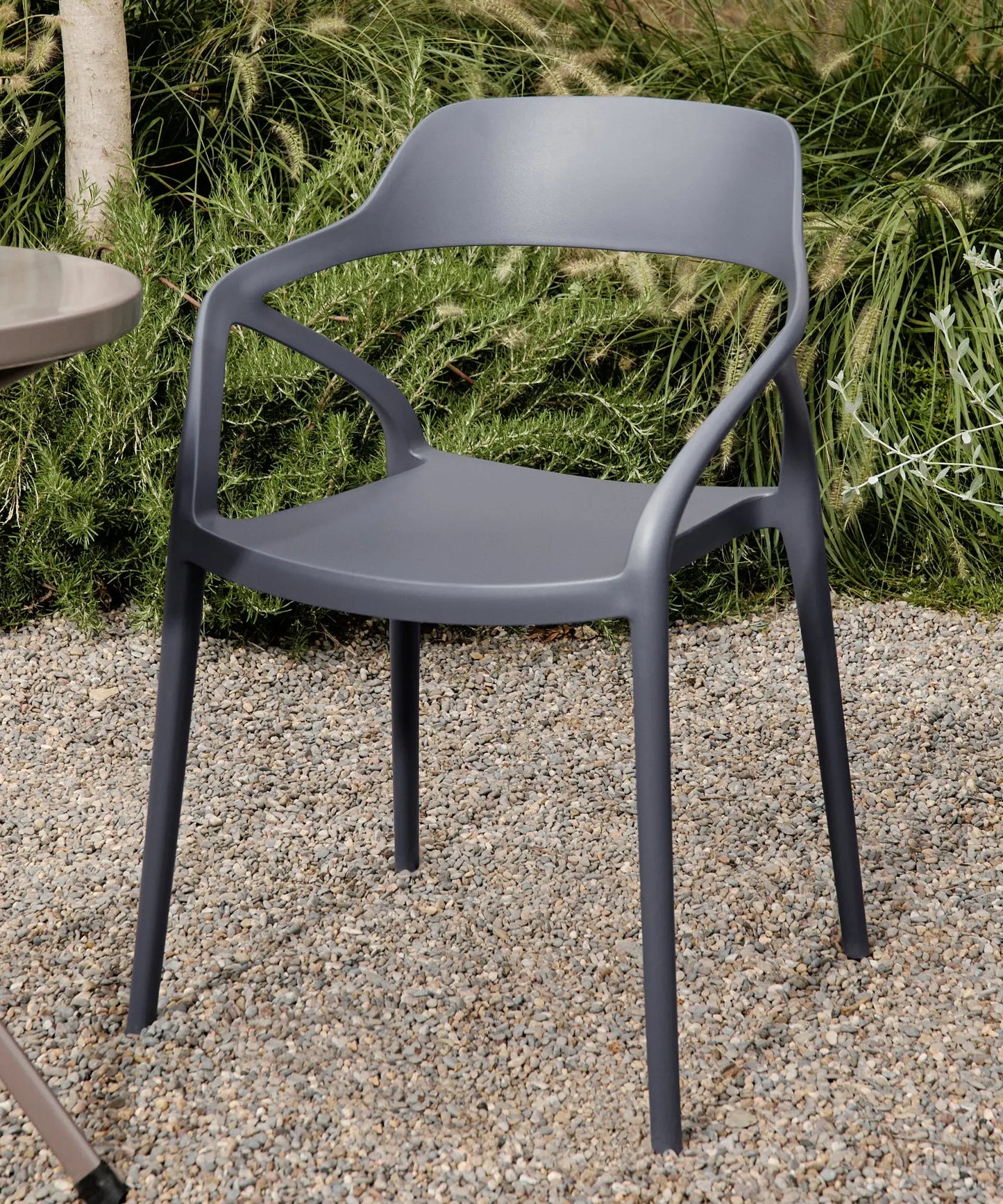 48433243193681 Silla de Polipropileno con Reposabrazos Grace Sillas de Plástico Northdeco