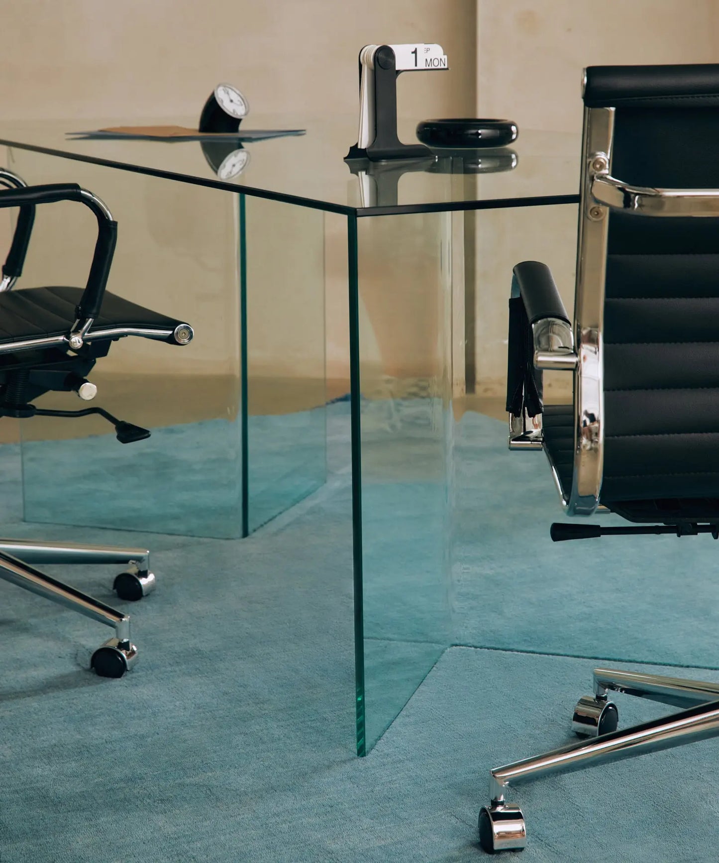 Mesa de Comedor Rectangular en Cristal Templado Nicole (200x90 cm) Mesas de Cristal Northdeco