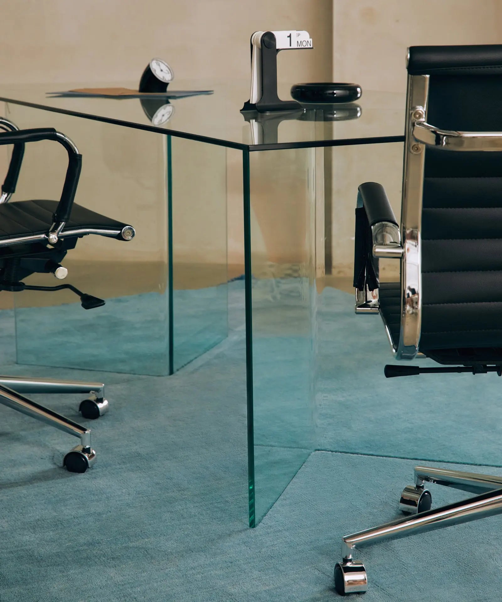 Mesa de Comedor Rectangular en Cristal Templado Nicole (200x90 cm) Mesas de Cristal Northdeco