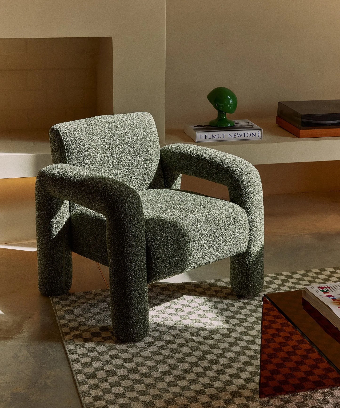 54941962109314 Sillón Tapizado con Reposabrazos Cloud Sillones tapizados Northdeco Verde